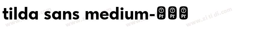 tilda sans medium字体转换